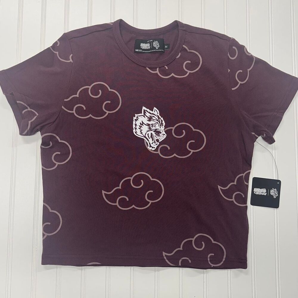 Darc Sport Wolves x Naruto “Floating Timeless” Tee | Cherry Wine | NWT | Size M